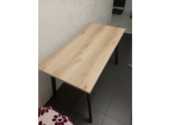 Стол Тринити Лофт 120 32 мм бетон / черный матовый фото покупателя 9