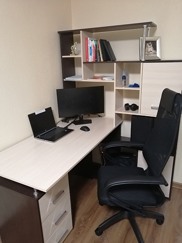 Стол компьютерный КС15 белый правый фото покупателя 22