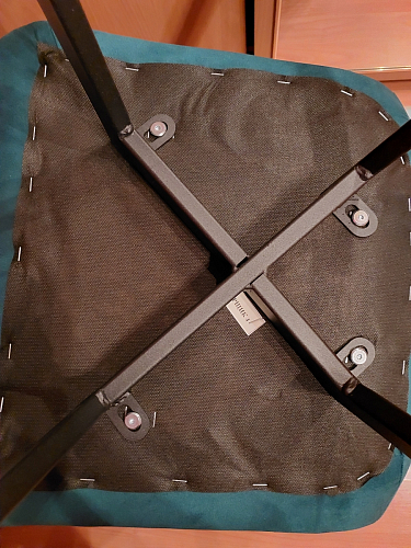 Стул на металлокаркасе Чилли синий / белый фото покупателя 867