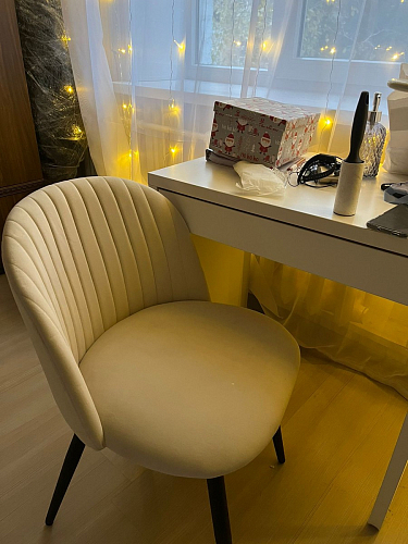 Стул на металлокаркасе Gabi 1 light purple / black фото покупателя 120