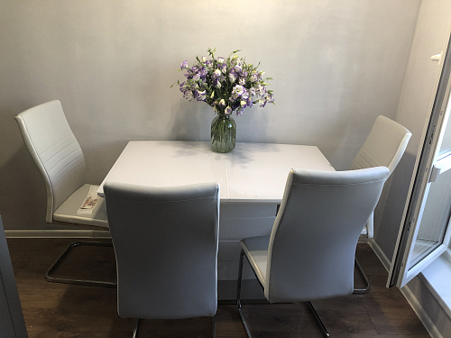 Стол раскладной Arika 120 белый фото покупателя 1