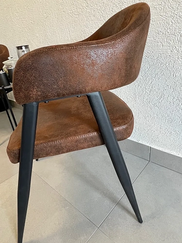 Стул на металлокаркасе Twin brown / black фото покупателя 4