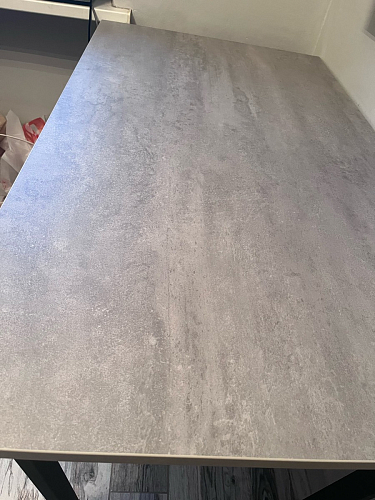 Стол Лота Лофт 140 25 мм черный матовый / бетон фото покупателя 679