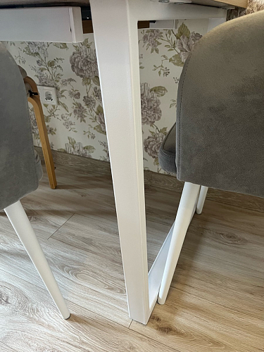 Деревянный стол Лота Лофт 140х80 белый матовый / бетон светлый фото покупателя 249