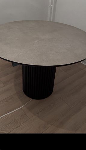 Деревянный стол Барел 89 белый / золото фото покупателя 2