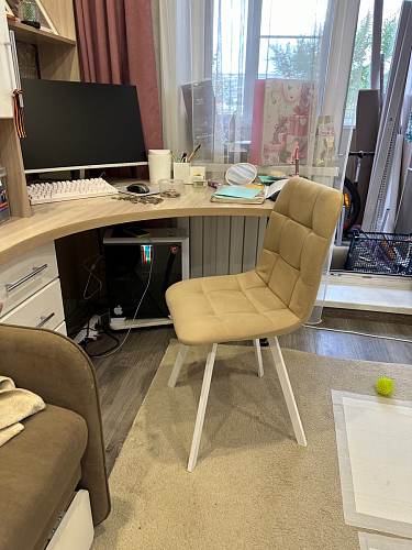 Стул на металлокаркасе Чилли бирюзовый / черный фото покупателя 593