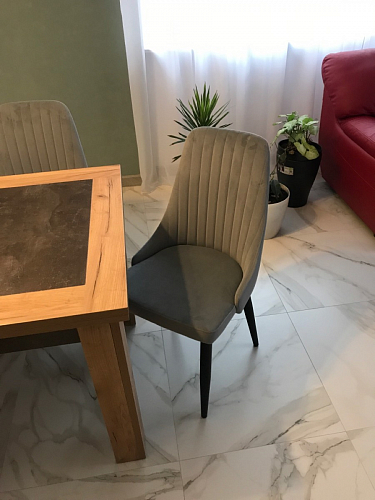 Стул на металлокаркасе Kora light blue / white фото покупателя 133