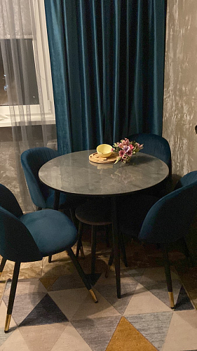 Стул на металлокаркасе Gabi gray / black фото покупателя 123