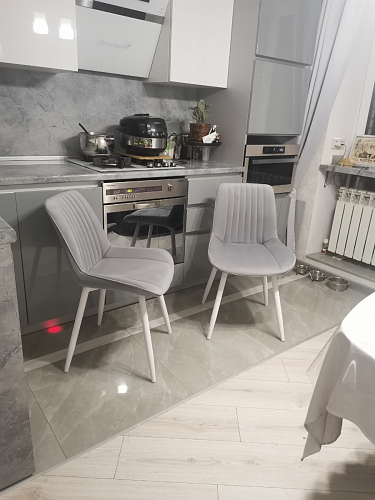 Стул на металлокаркасе Седа К кирпичный / черный фото покупателя 4