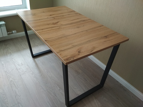 Деревянный стол Лота Лофт 120х75 белый матовый / дуб крафт золотой фото покупателя 685