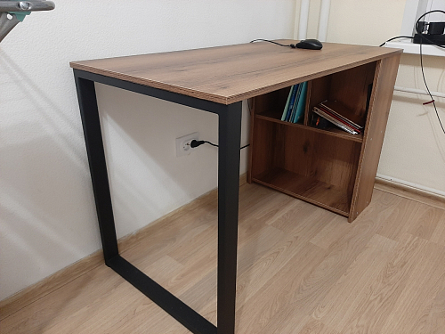 Письменный стол Битти Лофт 116х60х75 креатель / черный матовый фото покупателя 67