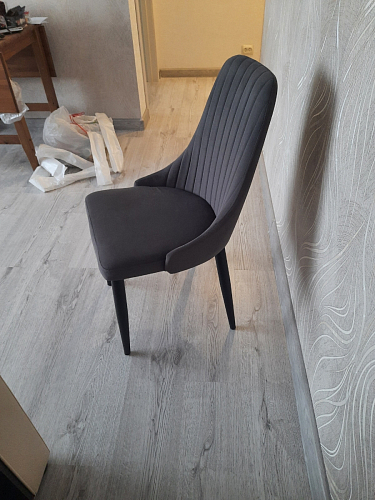 Стул на металлокаркасе Kora green / black фото покупателя 474