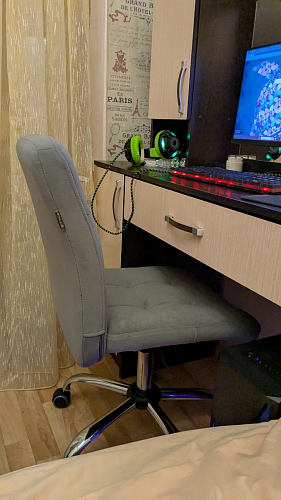 Компьютерное кресло Fiesta флок молочный 4 фото покупателя 37