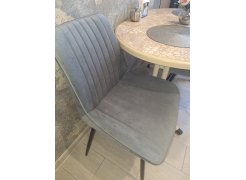 Стул на металлокаркасе Вейв светло-серый (hl 63) / 10К черный каркас фото покупателя 64