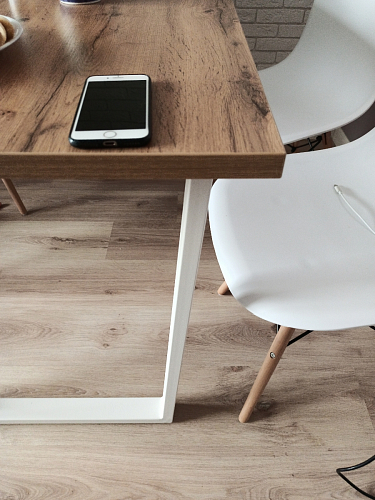 Стол раскладной Лота Лофт 120 25 мм юта / черный матовый фото покупателя 80