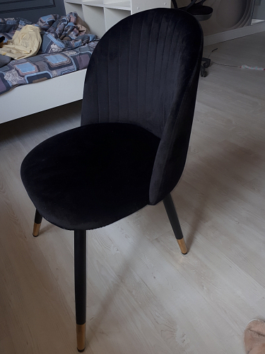 Стул на металлокаркасе Gabi gray / black фото покупателя 294