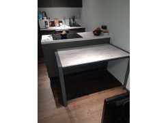 Стол Центавр 120(160)х70х75 файерстоун / черный матовый фото покупателя 13