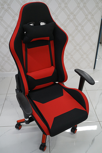 Компьютерное кресло College BX-3760 Black / Blue черное / синее из шоурума 2