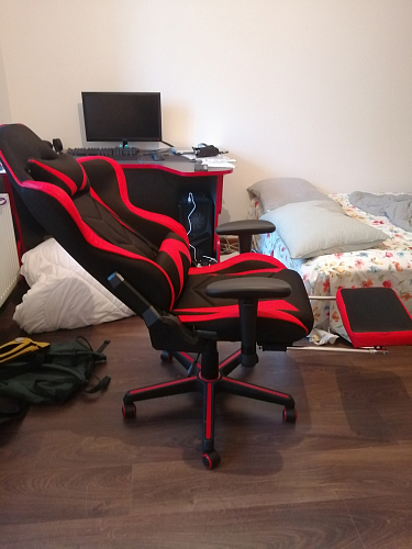 Компьютерное кресло Kano черное / красное фото покупателя 36