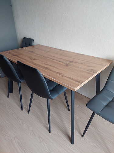 Стол Тринити Лофт 120 25 мм белый матовый / юта фото покупателя 6