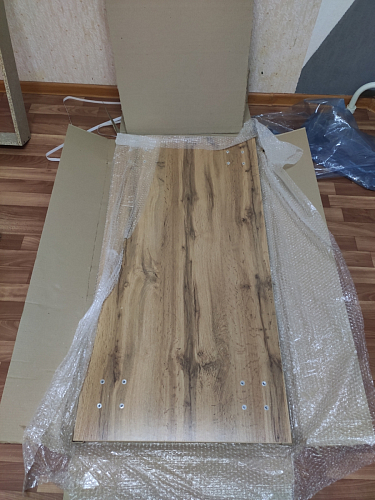 Стол Тринити Лофт 120 25 мм черный матовый / юта фото покупателя 78