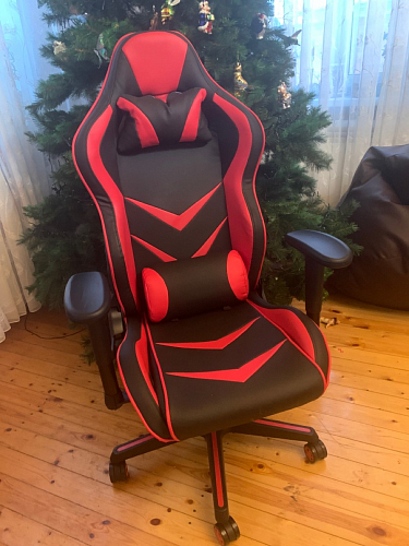 Компьютерное кресло Racer черный / красный / бежевый фото покупателя 115