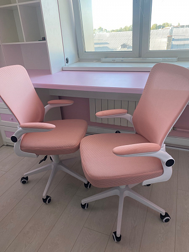 Компьютерное кресло Konfi dark gray / pink / white фото покупателя 46