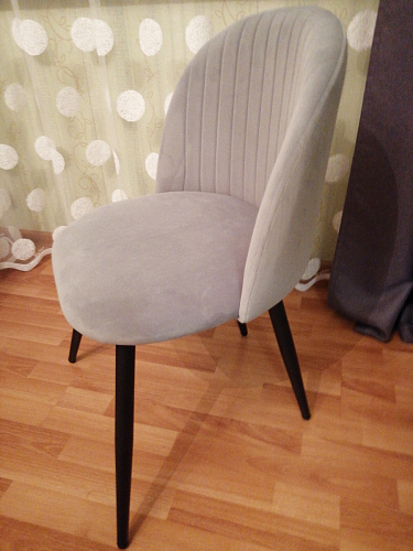 Стул на металлокаркасе Gabi gray / black фото покупателя 837