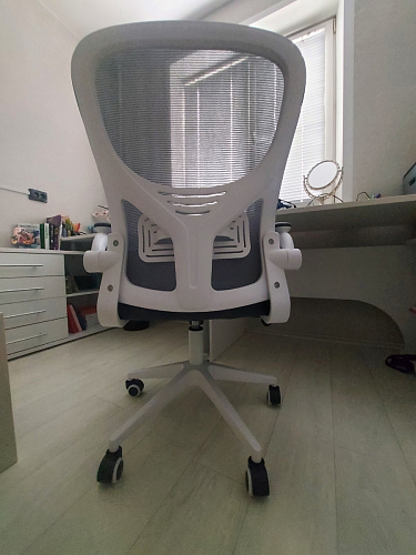 Компьютерное кресло Konfi gray / blue / white фото покупателя 22