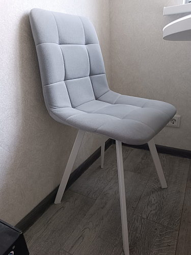 Стул на металлокаркасе Чилли зеленый / черный фото покупателя 891