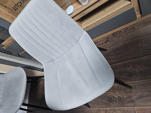 Стул на металлокаркасе Седа 360 К латте (velutto 08) / белый фото покупателя 160