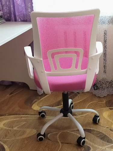 Компьютерное кресло Ergoplus белое / голубое фото покупателя 14