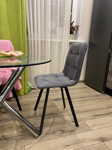 Стул на металлокаркасе Чилли синий / белый фото покупателя 1020