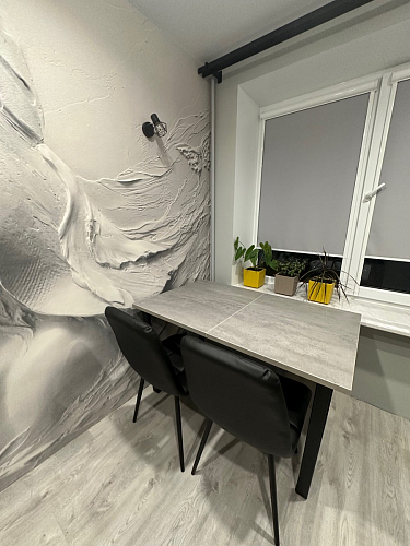 Стол Лота Лофт 140 25 мм черный матовый / бетон фото покупателя 382