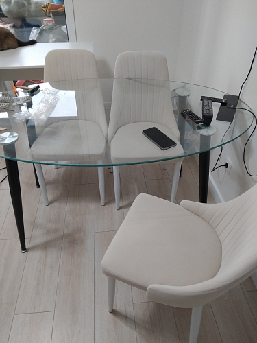 Стул на металлокаркасе Kora gray / black фото покупателя 386