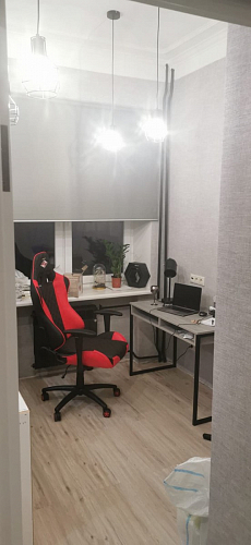 Письменный стол Леон Лофт бетон / черный матовый фото покупателя 205