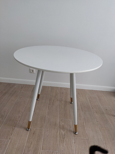 Стол круглый Bianka 80 white фото покупателя 6