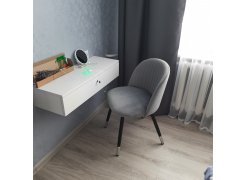 Стул на металлокаркасе Gabi 1 light purple / black фото покупателя 682