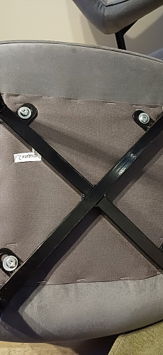 Стул на металлокаркасе Седа 360 К латте (velutto 08) / белый фото покупателя 79