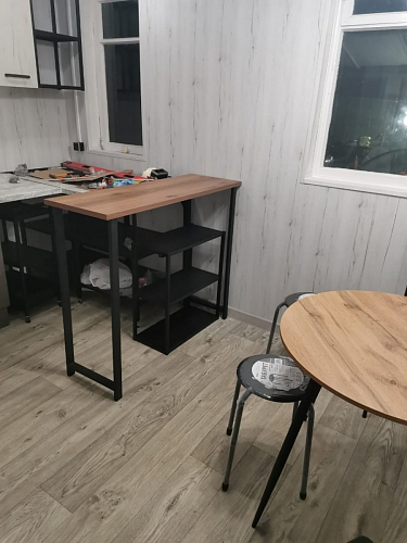 Барная стойка Дилан Лофт 120х40х90 бетон светлый фото покупателя 136