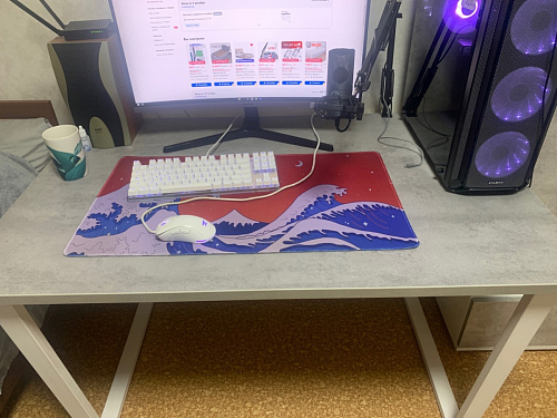 Стол раскладной Лота Лофт 120 25 мм юта / черный матовый фото покупателя 801