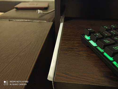 Компьютерный стол Джаз-24 левый дуб молочный фото покупателя 52