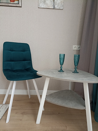 Стул на металлокаркасе Чилли зеленый / черный фото покупателя 1089