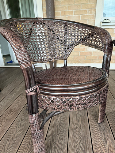 Кофейный комплект из ротанга Pelangi/Пеланги walnut грецкий орех фото покупателя 6