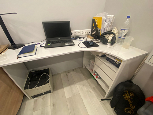 Письменный стол СПм-25 левый дуб сонома фото покупателя 38