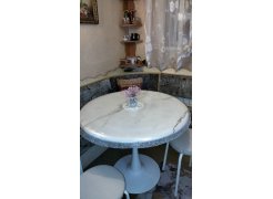 Стол Тулип 90х73 дуб вотан / белый фото покупателя 120