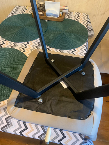 Стул на металлокаркасе Чилли К светло-серый велюр / черный каркас фото покупателя 1176