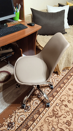 Компьютерное кресло Kolin cappuccino / chrome фото покупателя 22