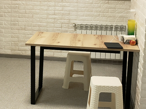 Деревянный стол Лота Лофт 140х80 дуб крафт табачный / черный матовый фото покупателя 619