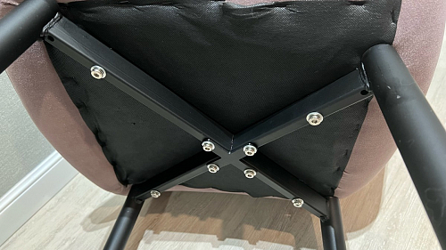 Стул на металлокаркасе Seda black / light gray фото покупателя 14